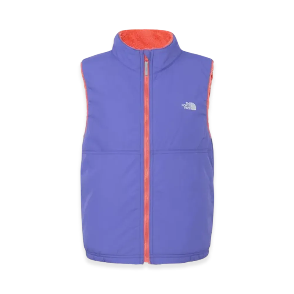 The North Face Reversible Cozy Vest Kids "Blue Iris/Living Coral"