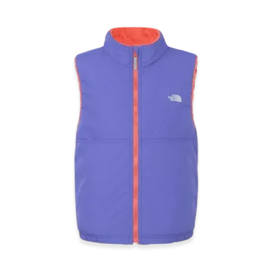 The North Face Reversible Cozy Vest Kids "Blue Iris/Living Coral"