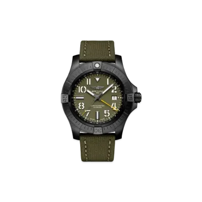 Breitling Avenger Automatic GMT 45 Night Mission "Khaki Green/Titanium"