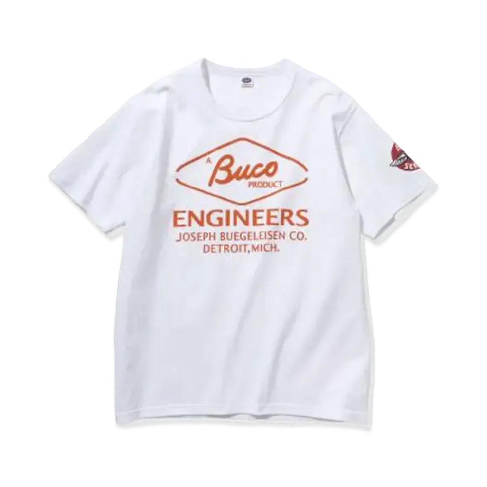 THE REAL McCOY'S BUCO TEE / ENGINEERS "White"
