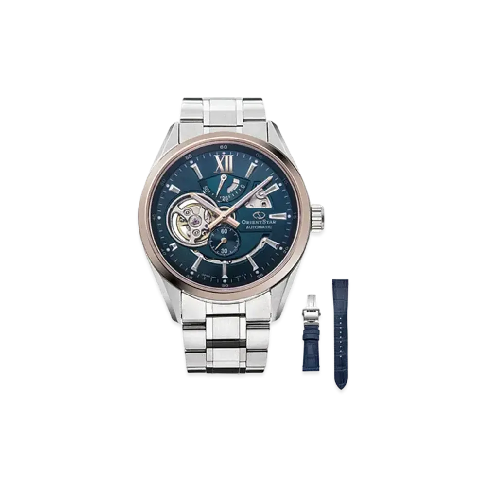 ORIENT STAR Contemporary Collection Modern Skeleton with Leather Replacement Band RK-AV0121L