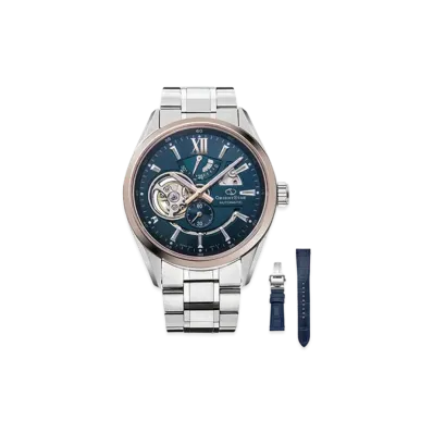 ORIENT STAR Contemporary Collection Modern Skeleton with Leather Replacement Band RK-AV0121L