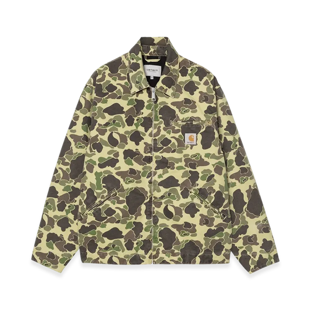 Carhartt WIP Duck Detroit Jacket "Camo Duck Green(Stone Washed)"