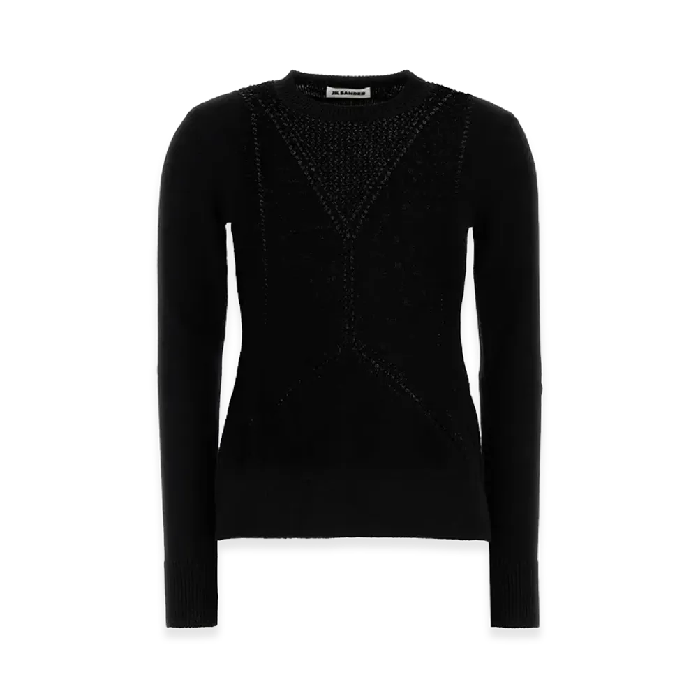 Jil Sander Women's Wool Blend Sweater "Black"