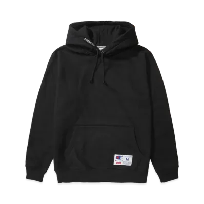 Supreme x Champion Hooded Sweatshirt "Black"