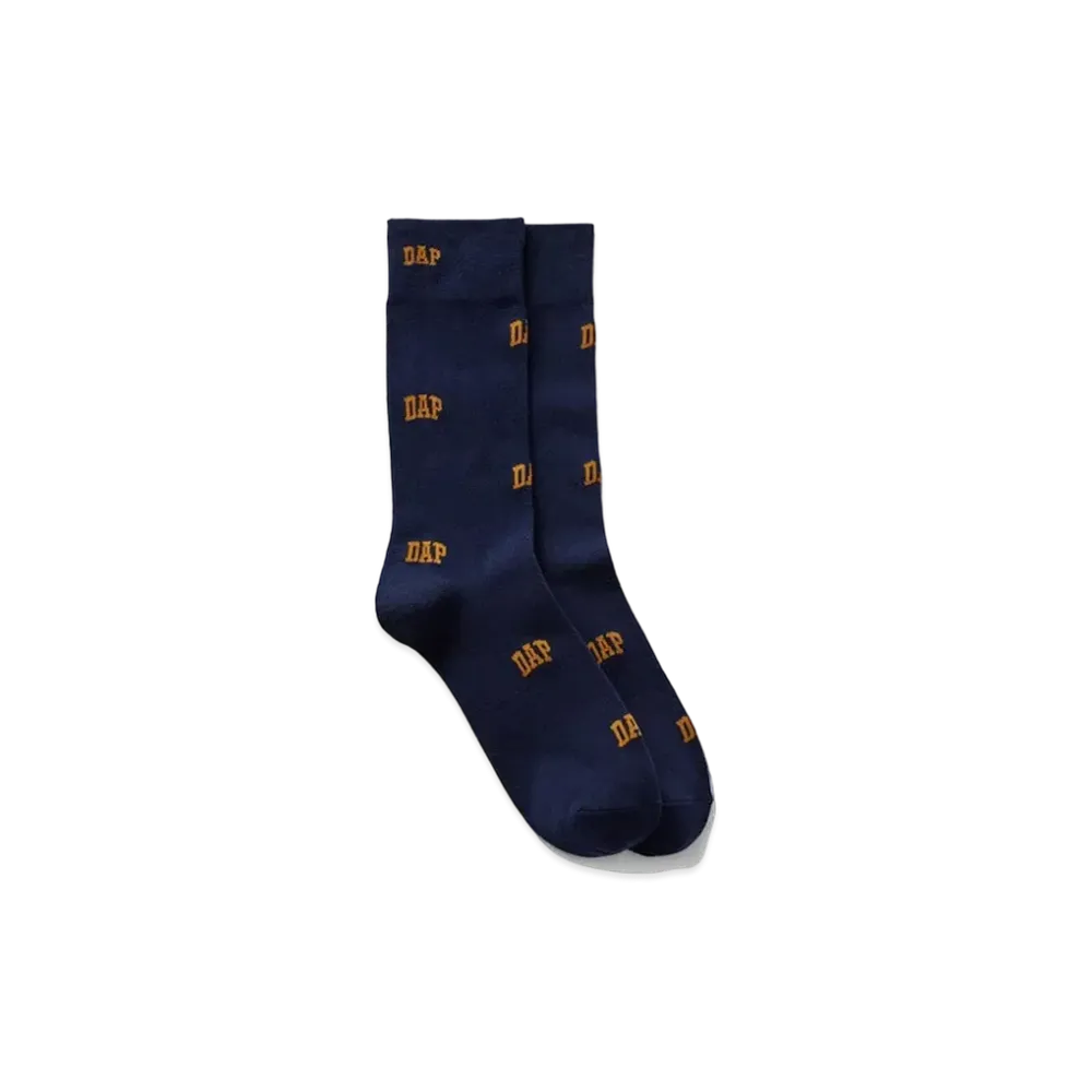GAP DAP Logo Crew Socks (Unisex) "Dark night"