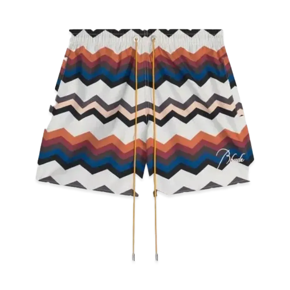 RHUDE Zig Zag Swim Trunks "Multi"
