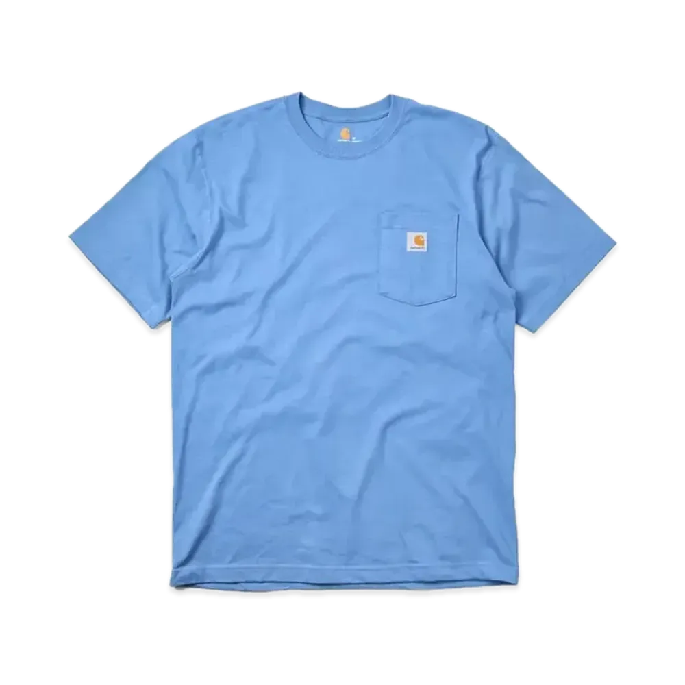 Carhartt Relaxed Fit Heavyweight Short-Sleeve Pocket T-Shirt "French Blue"