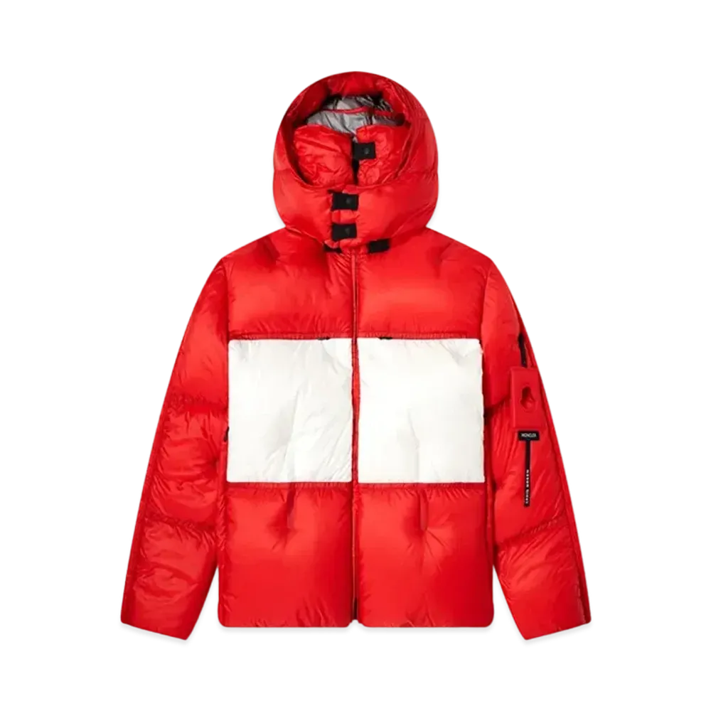 MONCLER Geinius Coolidge Giubbotto "Red/Gray"