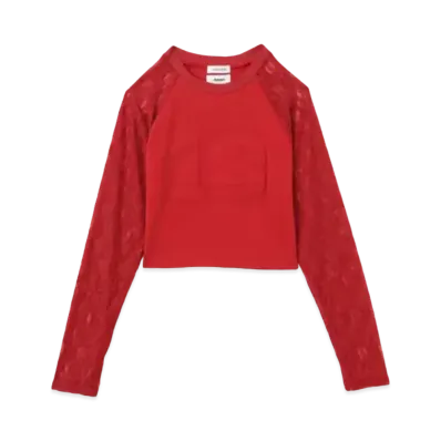 LAGUA GEM x atmos pink Raglan Tee "Red"