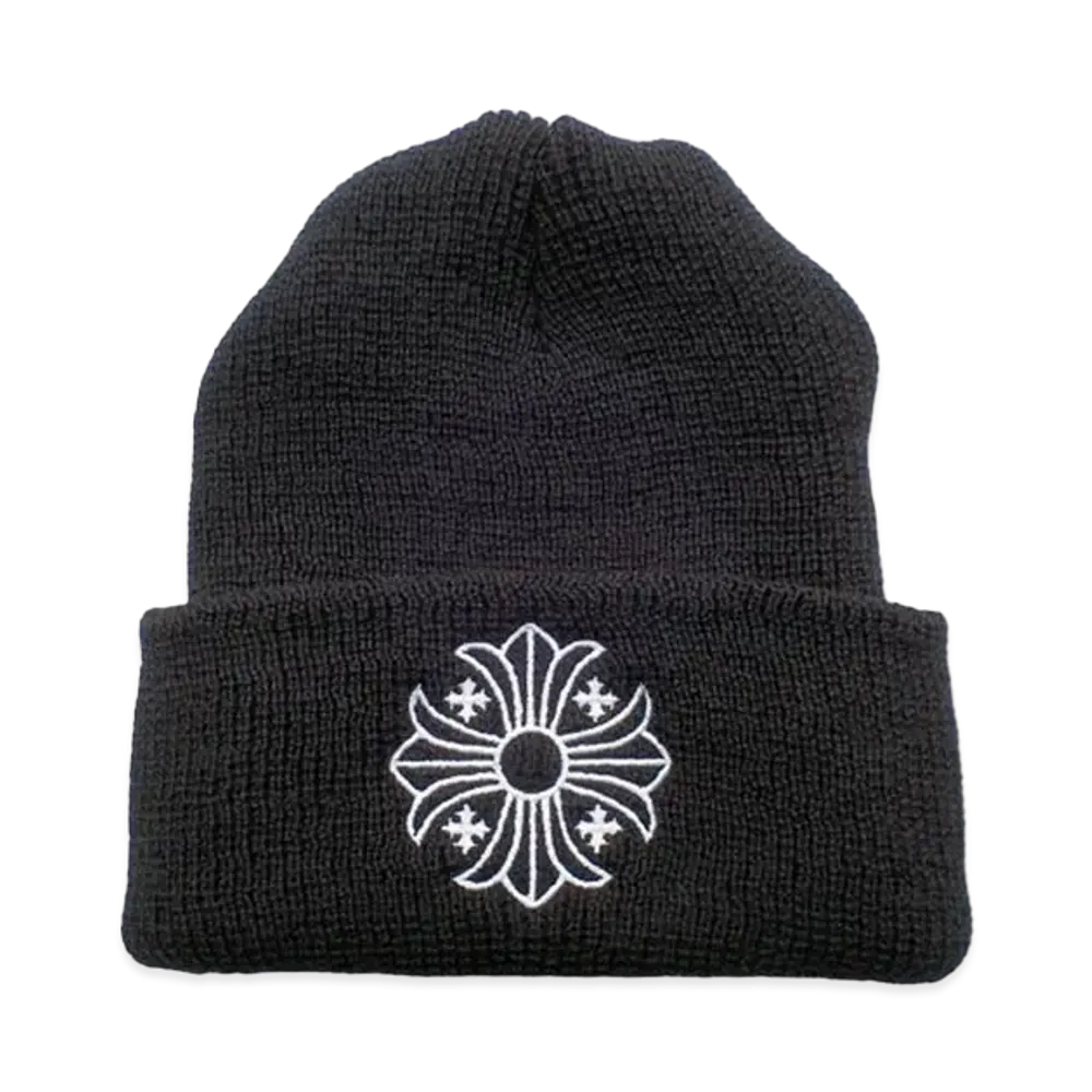 Chrome Hearts Wool Watch Cap CH Plus "Black/White"