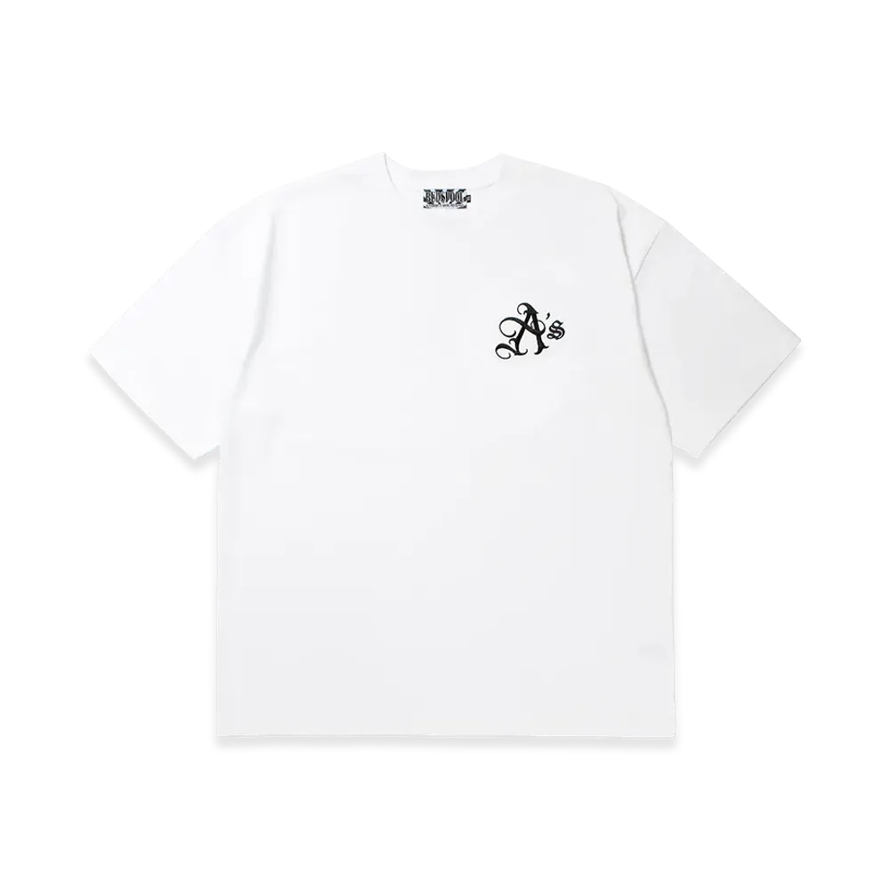 APHRODITEGANG A's Logo Embroidery S/S Tee "White/Black"
