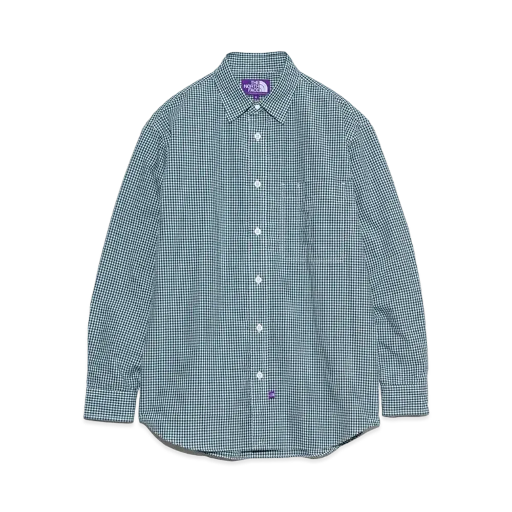 The North Face PURPLE LABEL Regular Collar Gingham Field Shirt "Green"