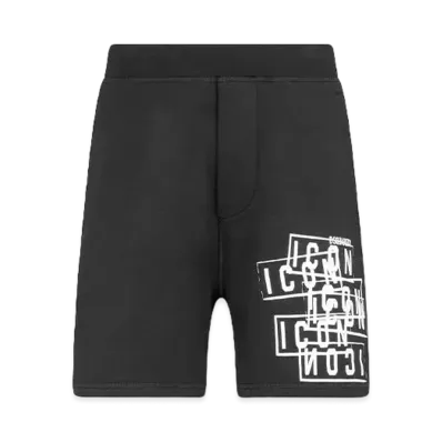 Dsquared2 Icon Stamps Relax Fit Shorts "Black"