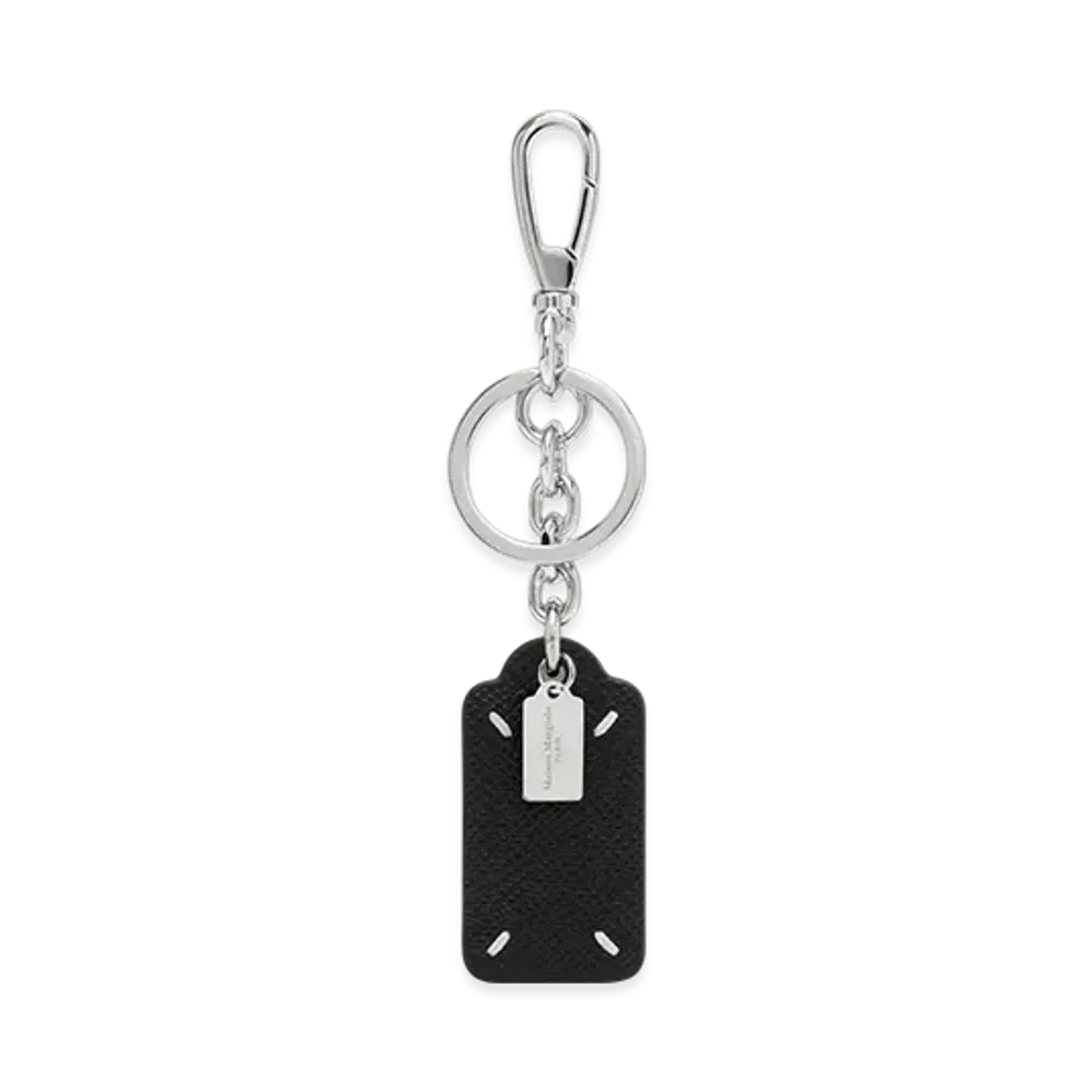 Maison Margiela Four Stitches Tag Keyring "Black"