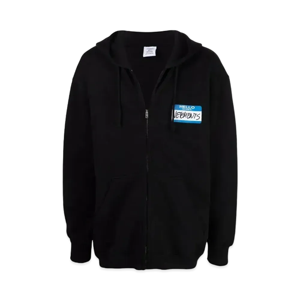 VETEMENTS My Name Is Print ed Parker "Black"