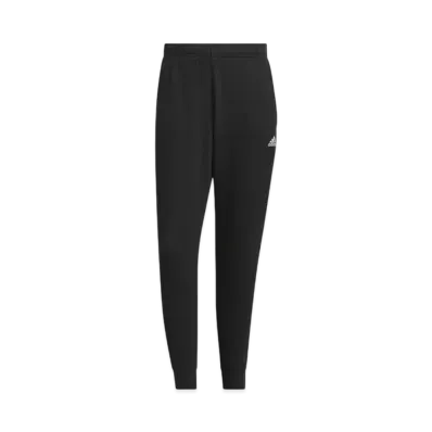 adidas Essentials Plus Regular Fit Three Stripes French Terry Cuff Pants "Black"