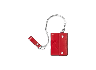 Supreme Leather Chain Wallet "Red"