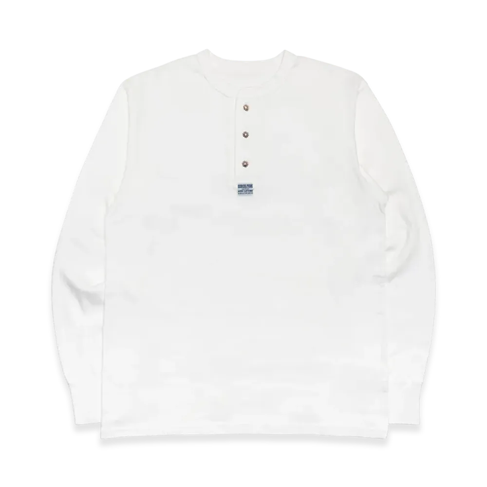 SubCulture Henleyneck Long Sleeve T-Shirt Concho SV925 "White"