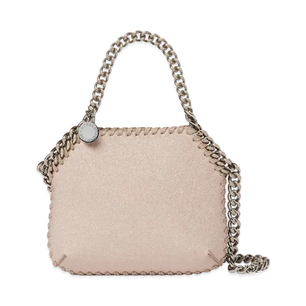 Stella McCartney Falabella Glitter Mini Shoulder Bag "Misty Rose"