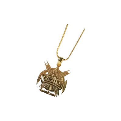 PRO WRESTLING NOAH 25th ANNIV \ 89xiitokyo ALL REBELLION gold necklace "GOLD"