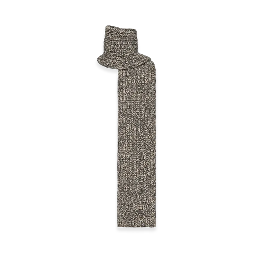 Maison Margiela Shetland Wool Scarf "Dark Gray"