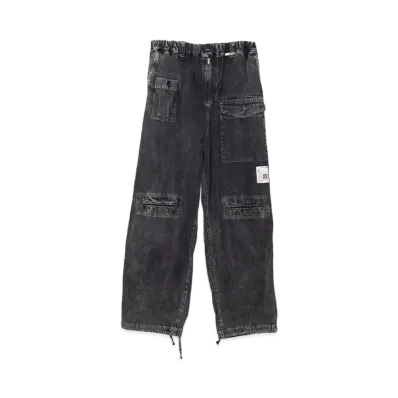 Maison MIHARA YASUHIRO Cotton Satin Military Pants "Black"