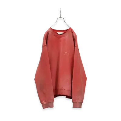 ANCELLM Unevenness Sweat Shirt "Red"