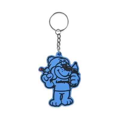 LFYT SMOKING DOG RUBBER KEY CAH "BLUE"