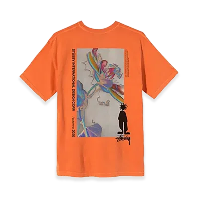 Stussy Delusion Pig Dyed Tee "Orange"