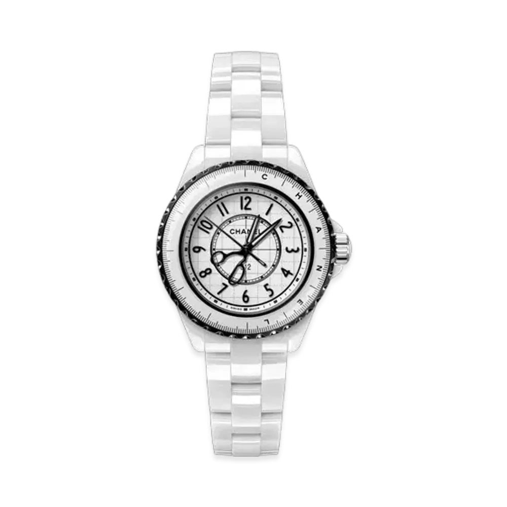 CHANEL J12 Couture Watch, 33mm White Highly Resistant Ceramic and Steel H9763