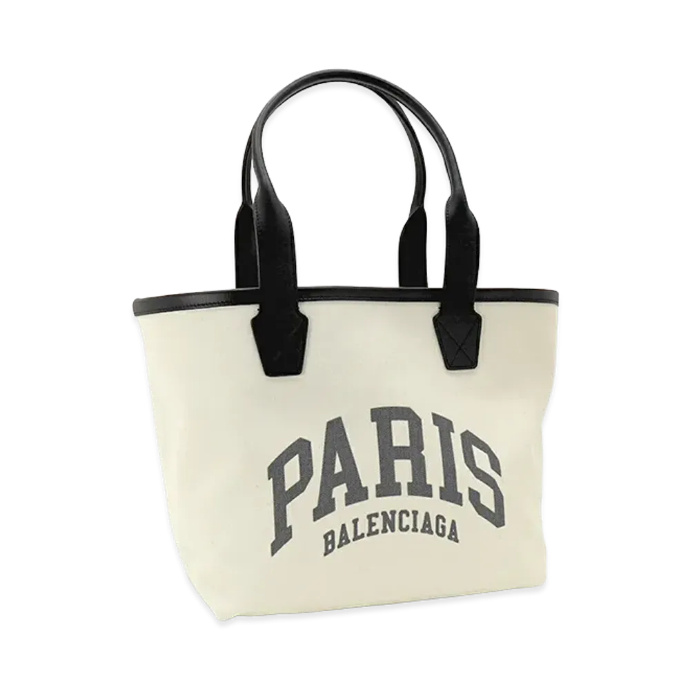 BALENCIAGA Cities Paris Jumbo Tote Tote Bag "Natural/Black"
