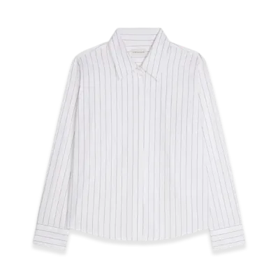 DRIES VAN NOTEN Women's Boxy Mini Shirt "Navy"