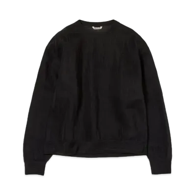 AURALEE Elastic Sheer Nylon P/O "Black"