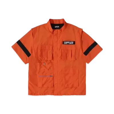 SUPPLIER Cargo Pocket Shirt "Orange"