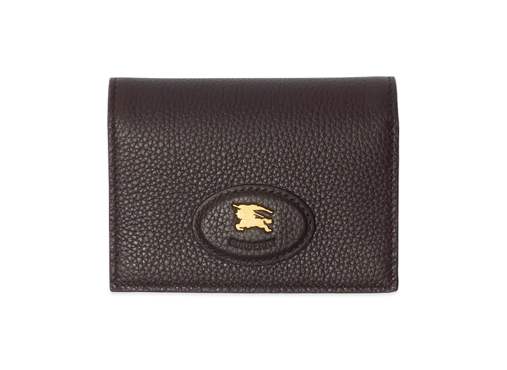 Burberry Bloomsbury Folding Card Case "Peat Brown/Sand Beige"