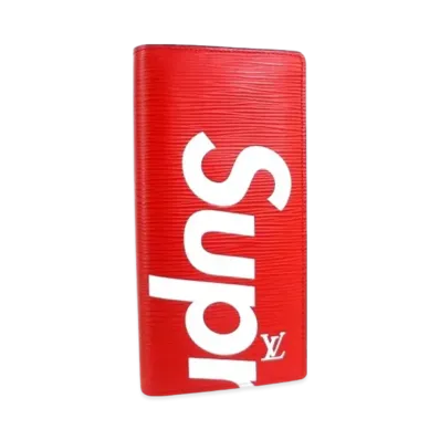 Supreme x Louis Vuitton Portefeuille Brazza "Red"