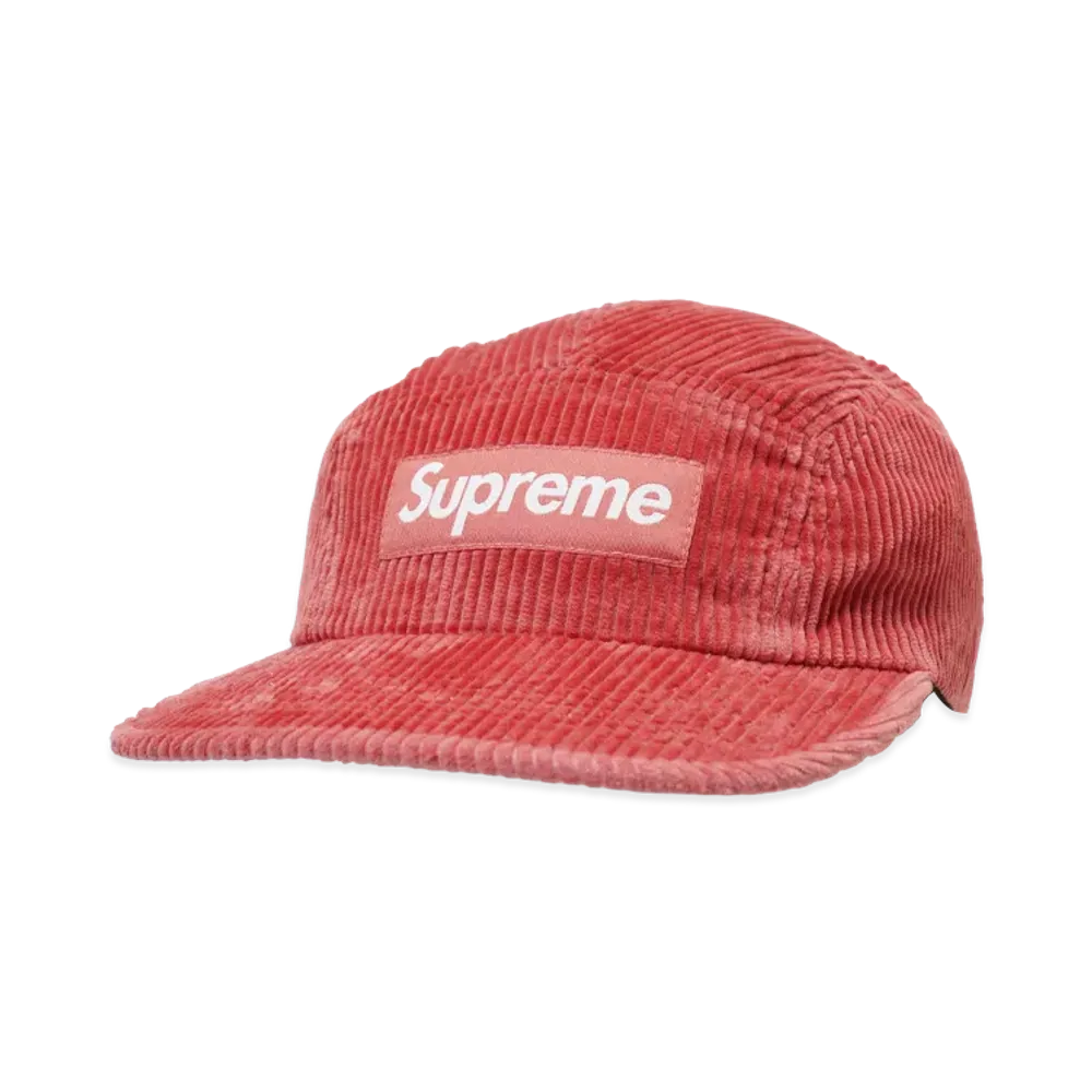 Supreme Corduroy Camp Cap "Light Red"