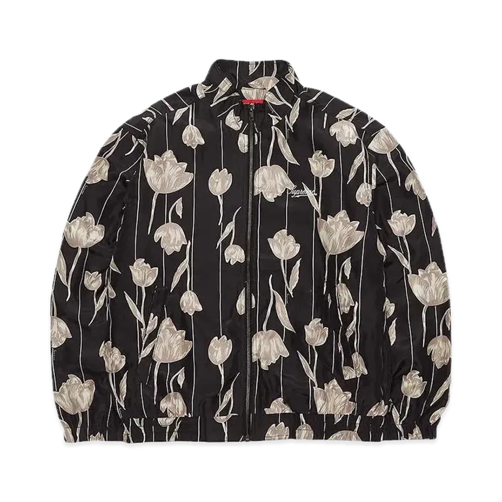Supreme Floral Silk Track Jacket "Black"