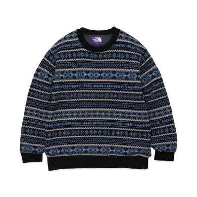 The North Face PURPLE LABEL GORE-TEX INFINIUM Fair Isle Sweater "Black"