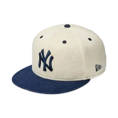 NEW ERA 59Fifty MLB Oatmeal Heather New York Yankees "Oatmeal/Navy"