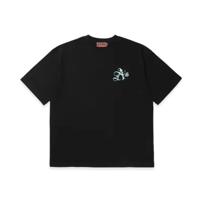 APHRODITEGANG A's Logo Embroidery S/S Tee "Black/Blue"