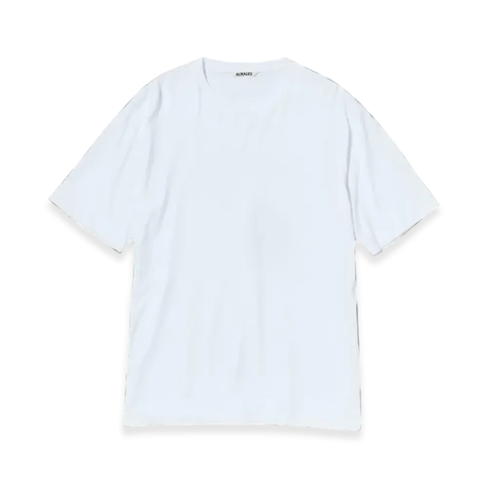 AURALEE Luster Plaiting T-Shirt "White"