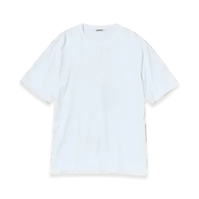 AURALEE Luster Plaiting T-Shirt "White"