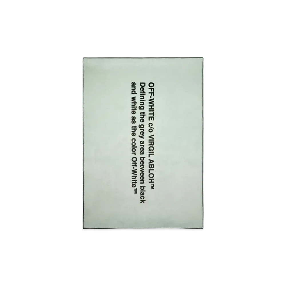 OFF-WHITE Logic Quote Carpet "Multi"