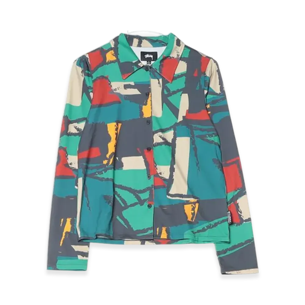 Stussy Block Print Button Down "Multi"