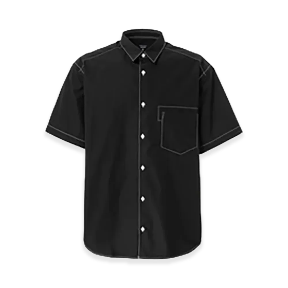 COMME des GARCONS HOMME Cotton Typewriter Half Sleeve Shirt "Black"