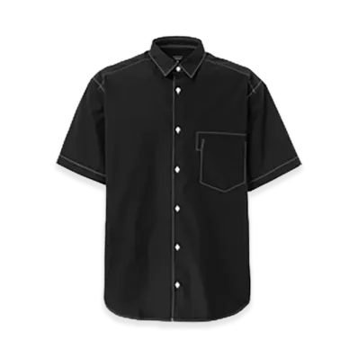 COMME des GARCONS HOMME Cotton Typewriter Half Sleeve Shirt "Black"