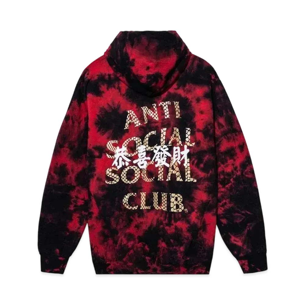 ANTI SOCIAL SOCIAL CLUB Year Of The Snake Calm Hoodie "Black/Red"