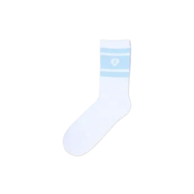 A BATHING APE Logo College Socks "White"